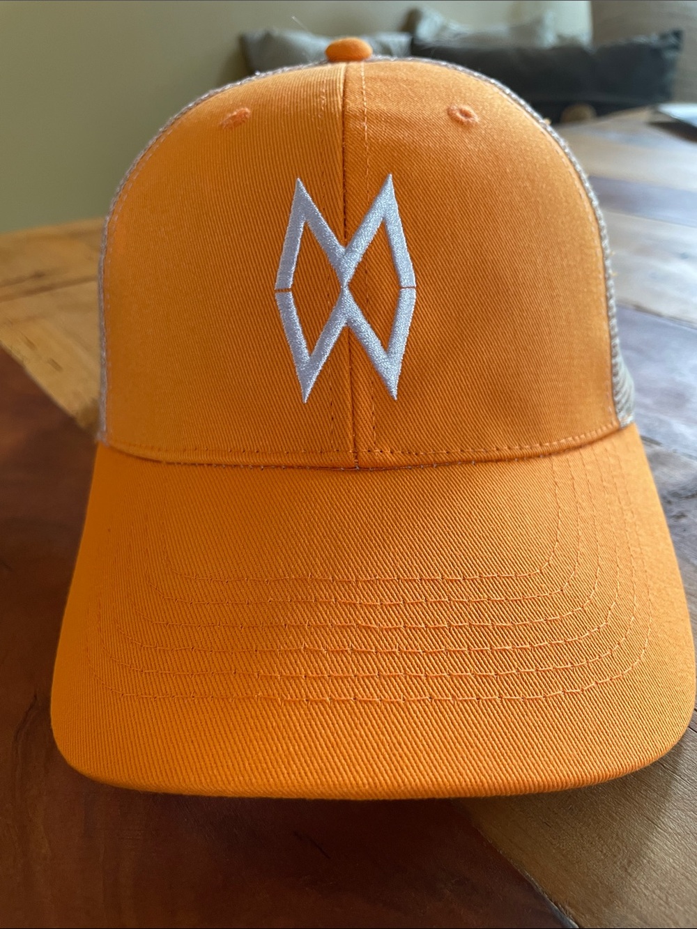 Morgan Wallen UT Orange Mesh-Back Trucker Cap with White Embroidered Logo